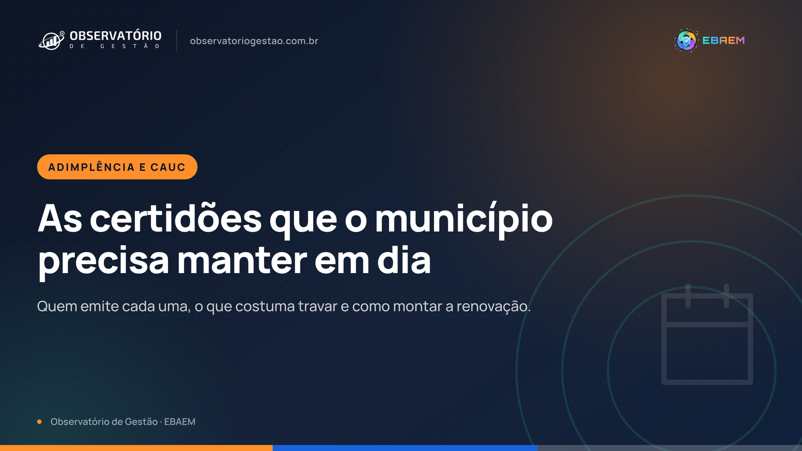 Certidões que o município precisa manter em dia para receber transferências