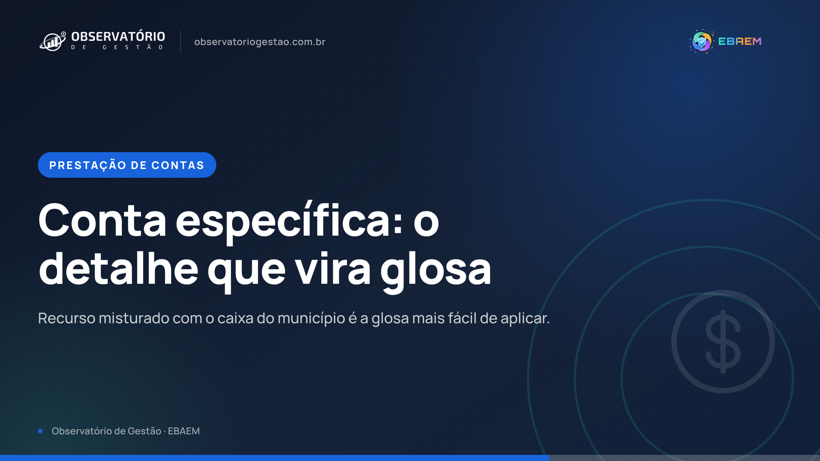 Conta específica de convênio: por que abrir certo evita glosa no fim