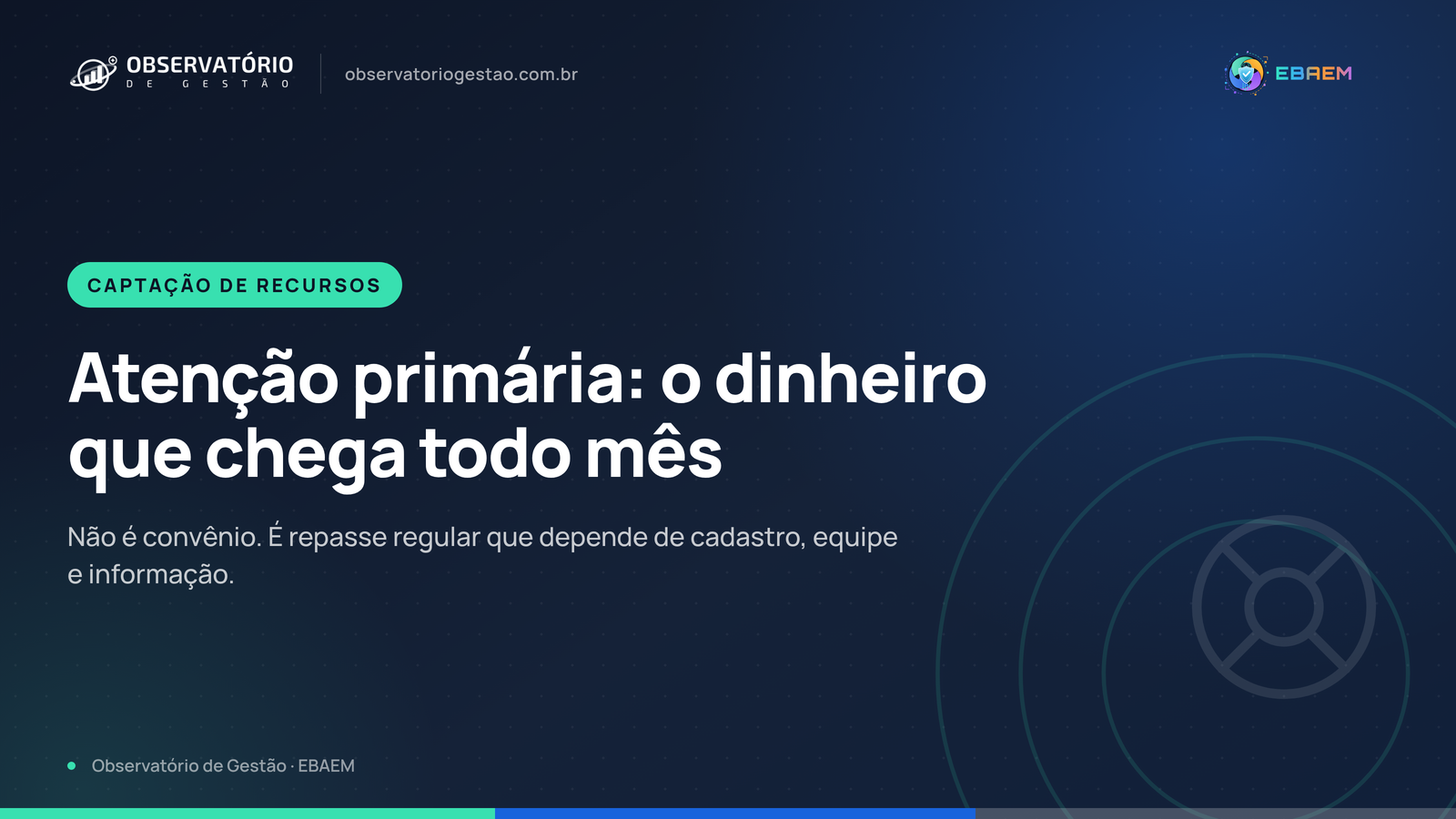 Atenção primária: como o município entra no financiamento federal da saúde