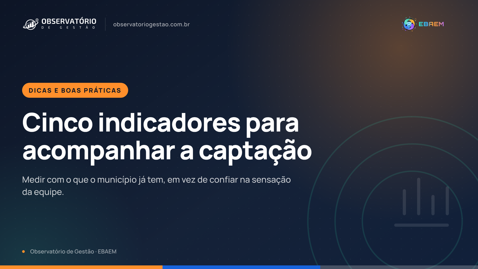 Cinco indicadores para acompanhar a captação de recursos do município