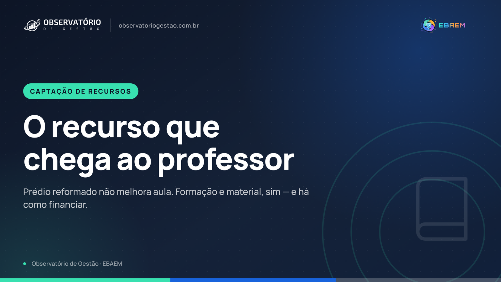 Dia do Professor: as linhas de recurso que chegam à sala de aula