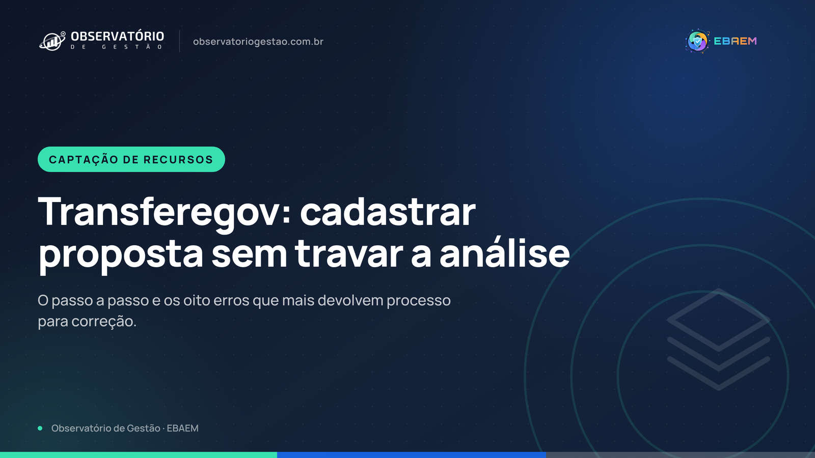 Transferegov: como cadastrar uma proposta sem os erros que travam a análise